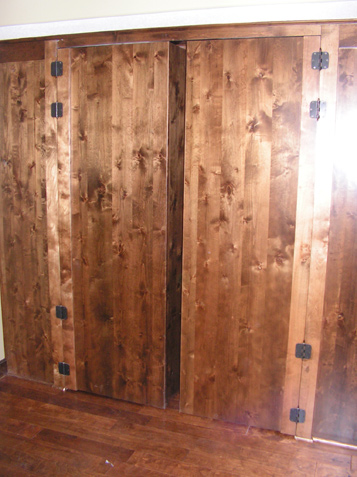 Bookcases that move - as seen from inside the room